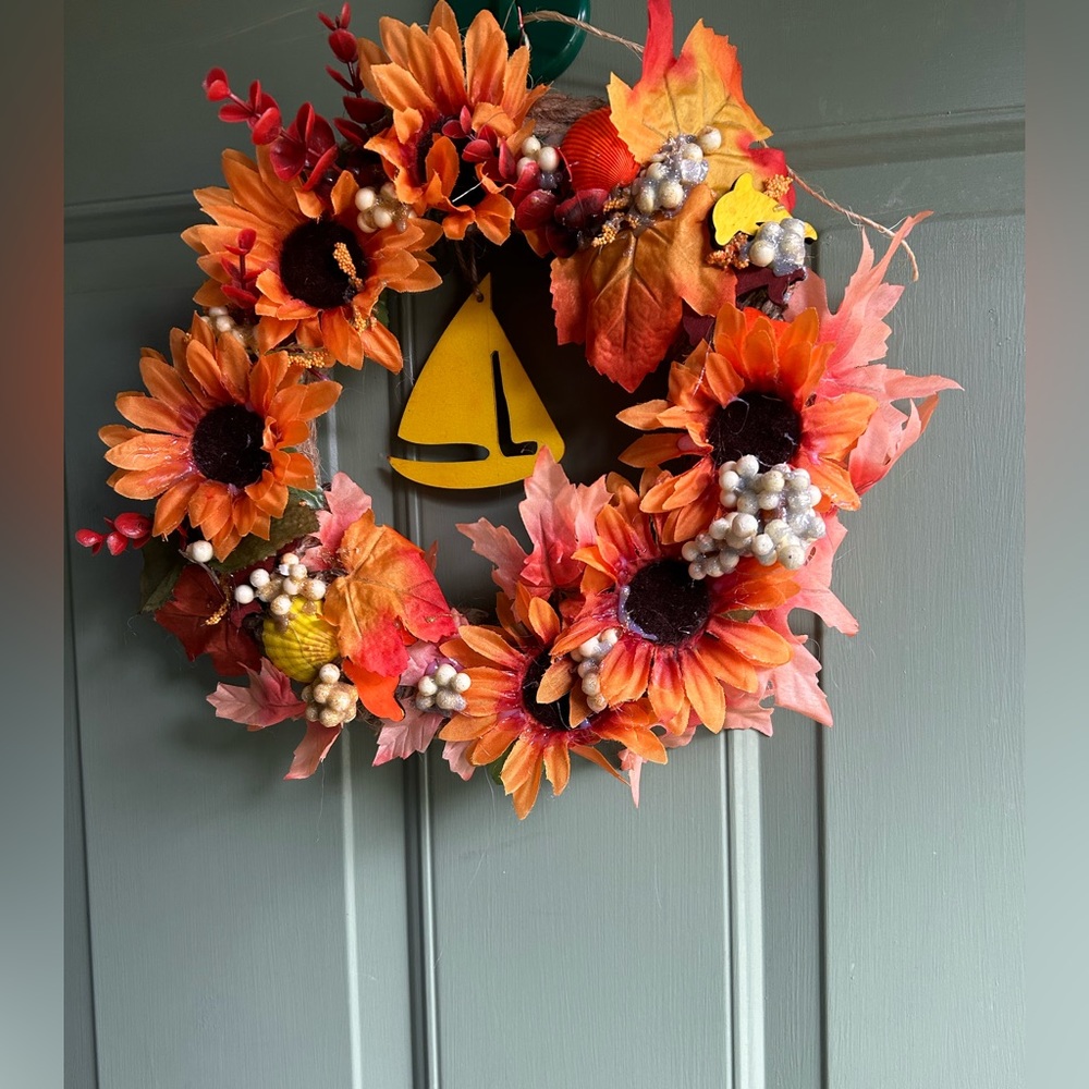 Homemade Nautical Fall Wreath